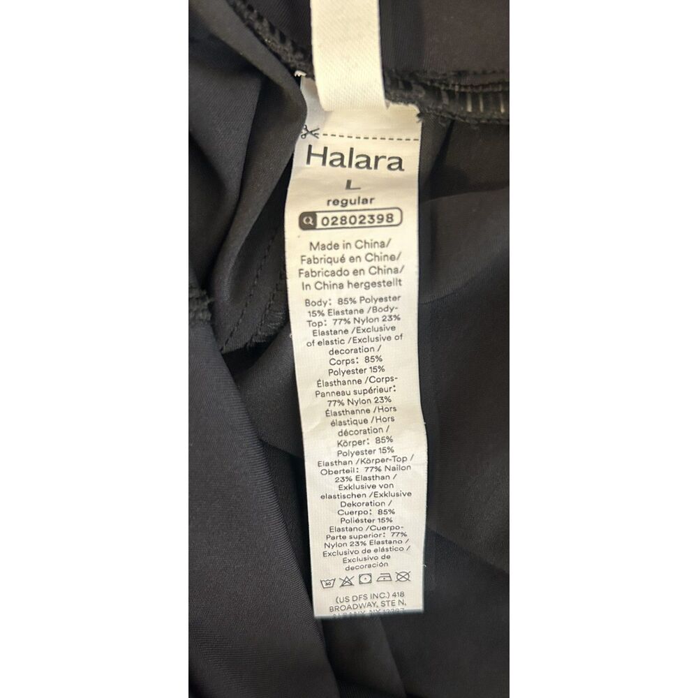 Halara Breezeful High Waisted Tummy Control Split Hem Quick Dry Black - Size L - Picture 5 of 9